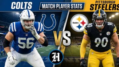 Colts vs Pittsburgh Steelers Match Player Stats