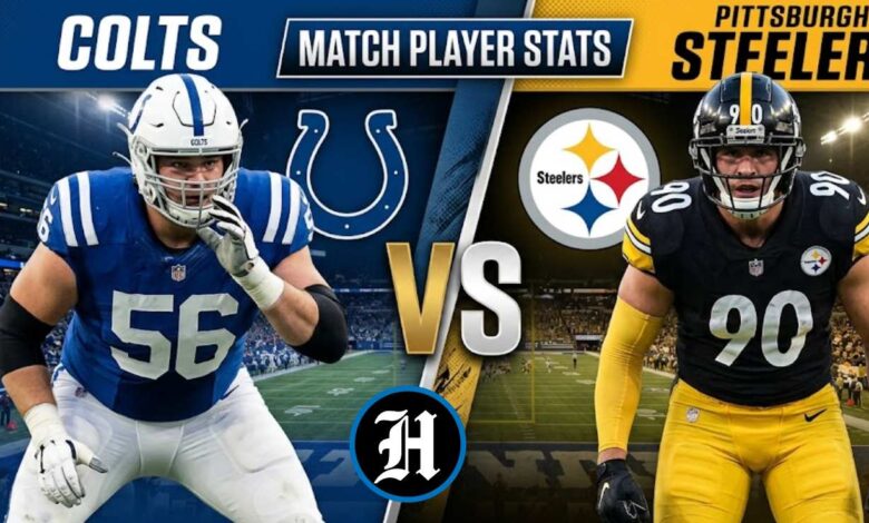 Colts vs Pittsburgh Steelers Match Player Stats
