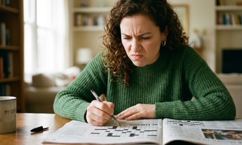 be furious crossword clue