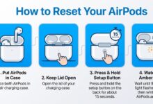 reset airpods