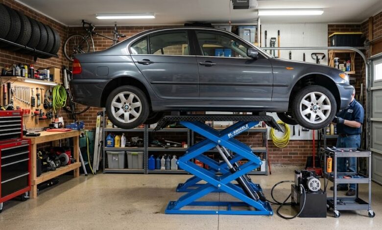 scissor car lift for home garage